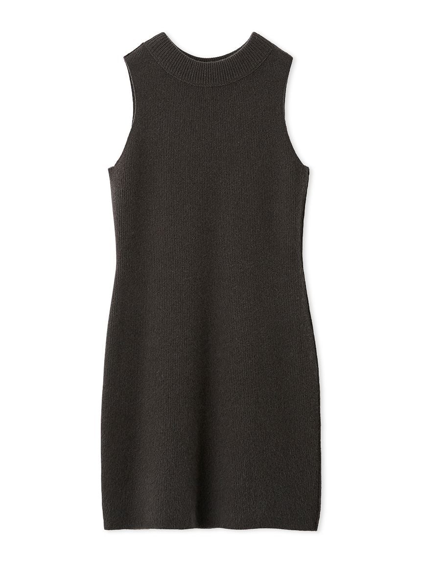 Raccoon Ribbed Sleeveless Mini Dress