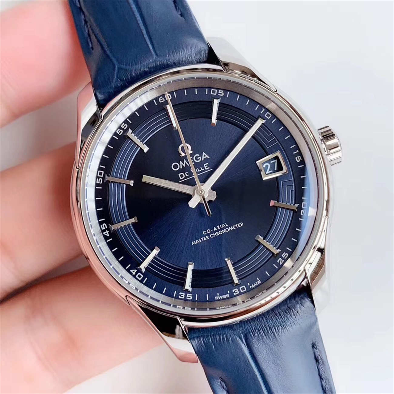 Omega De Ville Hour Vision Blue Replica (VSF 8500 Clone) – 360° Sapphire Casebody