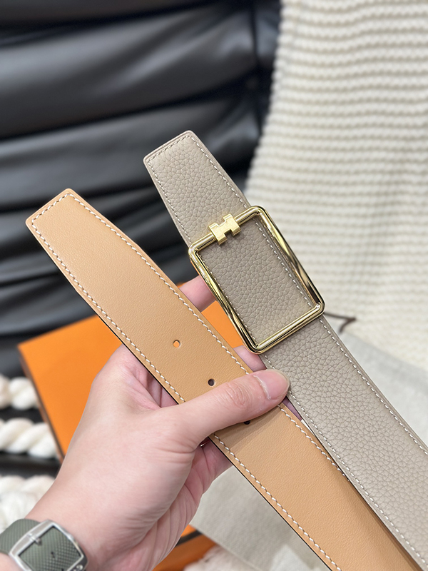 Fashion Top quality Golden Buckle Wide-3.8cm Real Leather Belt PD-862106