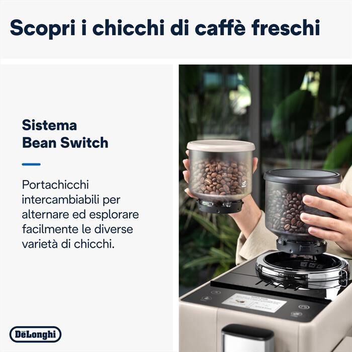 DE LONGHI - Macchina da caffè automatica RIVELIA EXAM440.55.BG-Beige (sand beige)