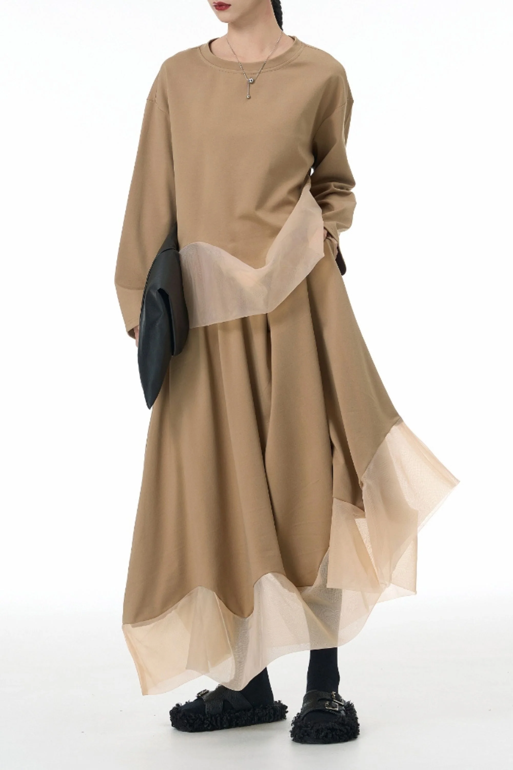 Dramatic Sheen Beige Co-ord Set