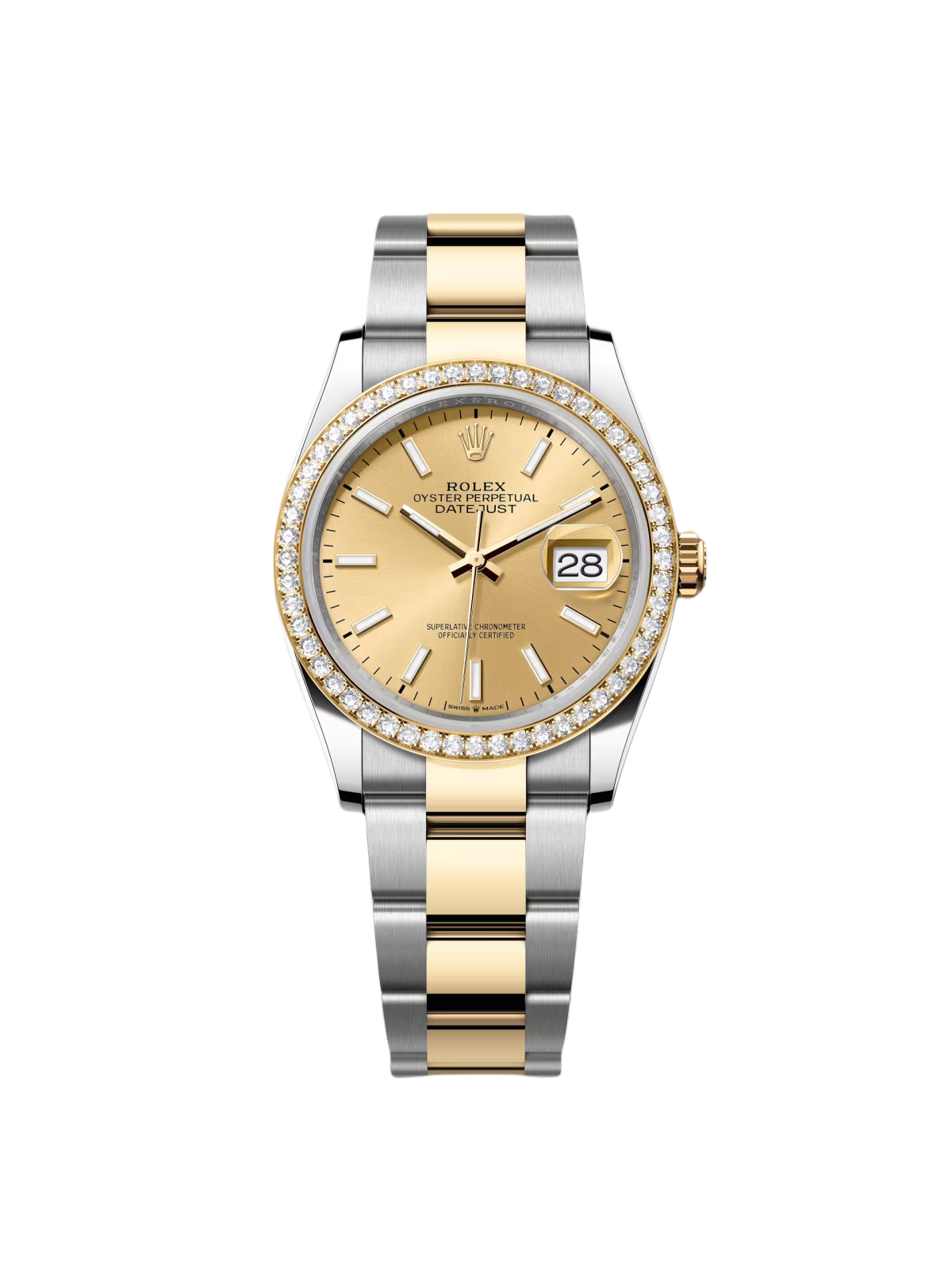 Rolex  Datejust 126283RBR Champagne 36mm Dial