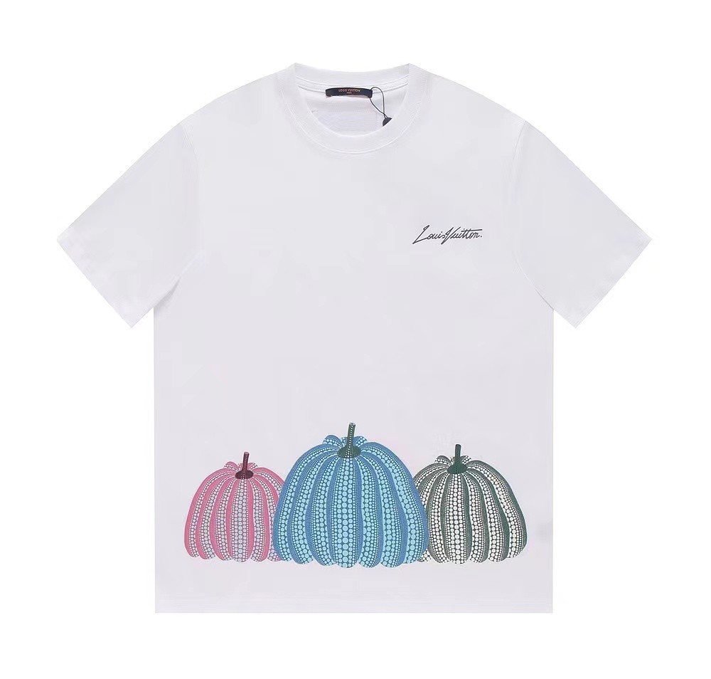 LV Pumpkin Printed Short Sleeve