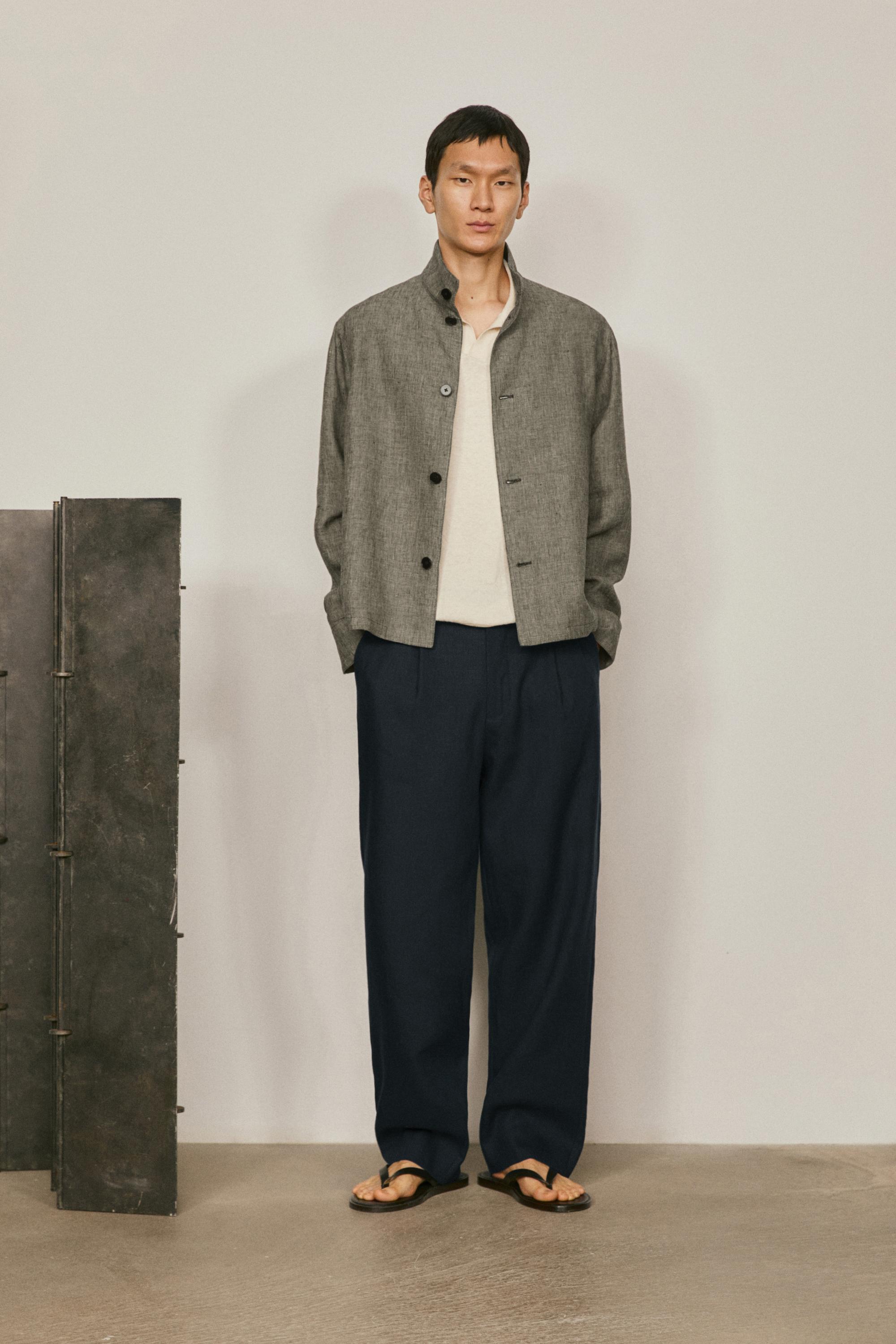 Bomber detalle espiga lino - LIMITED EDITION