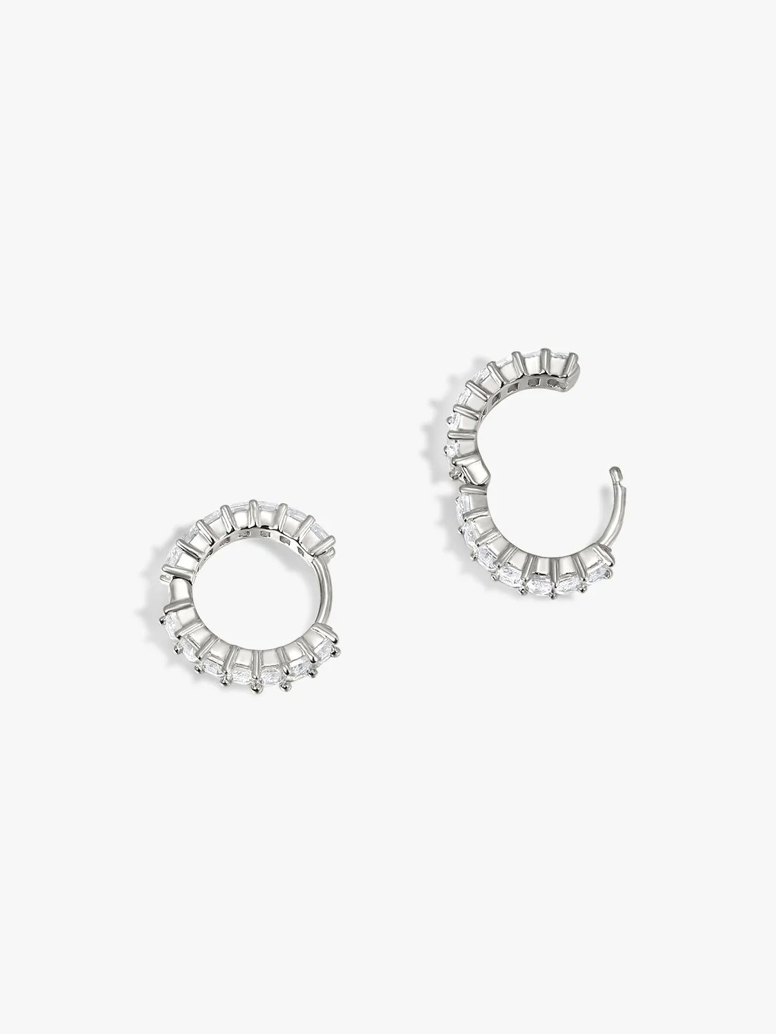 Baguette Sapphire Eternity Huggies