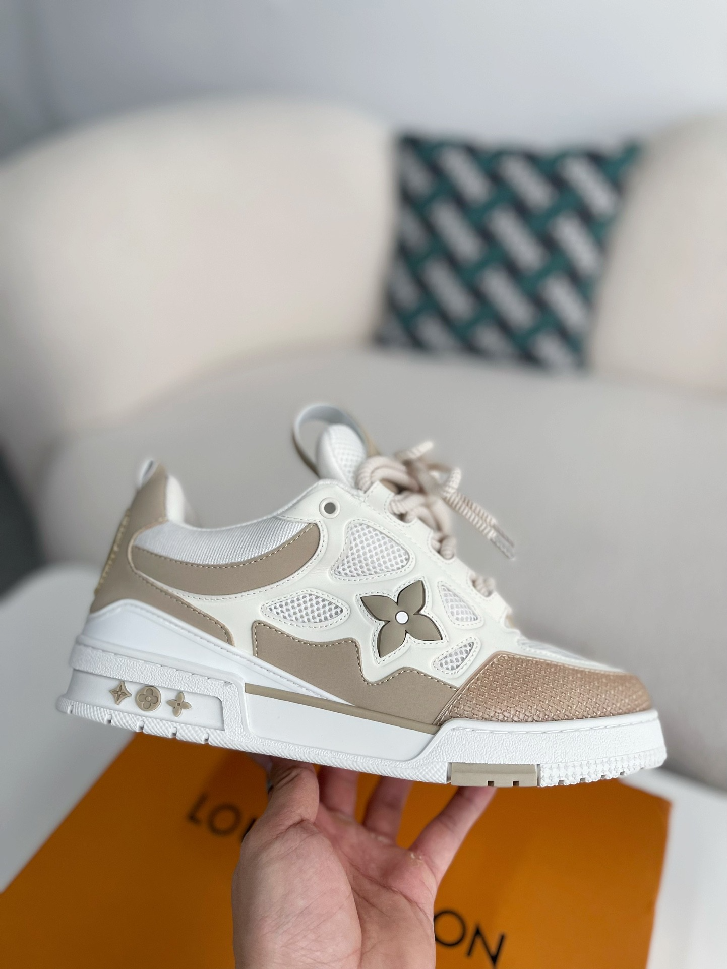 LV Skate Trainers ‘Beige’ – NICE SHOEUS