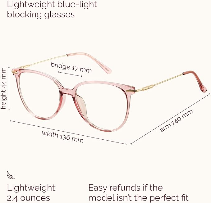 MIRAYNE Blue Light Blocking Glasses