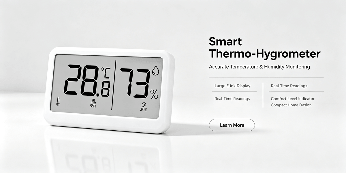LIORQUE Digital Indoor Thermometer Hygrometer – Accurate Home Temperature & Humidity Monitor - LIORQUE