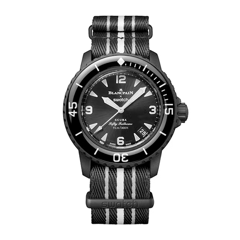 Blancpain X Swatch 時計 BIOCERAMIC SCUBA FIFTY FATHOMSコレクションOCEAN OF STORMS