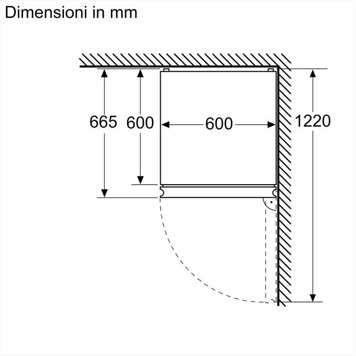 BOSCH - Frigorifero Combinato KGN367LDF Classe D 186x60 cm-Metal look