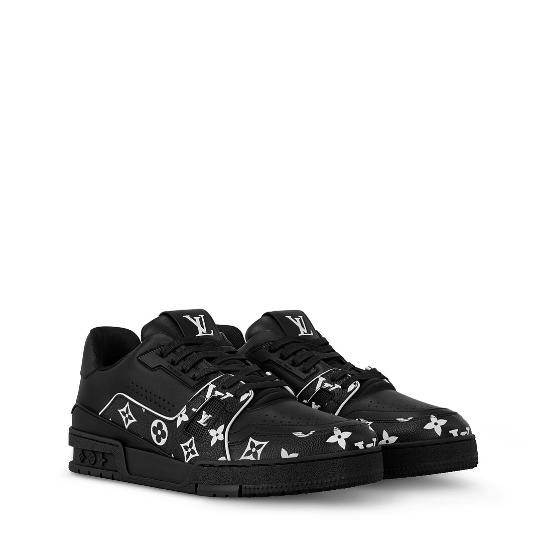 Lois Vuton Trainer Sneaker Monogram Black White