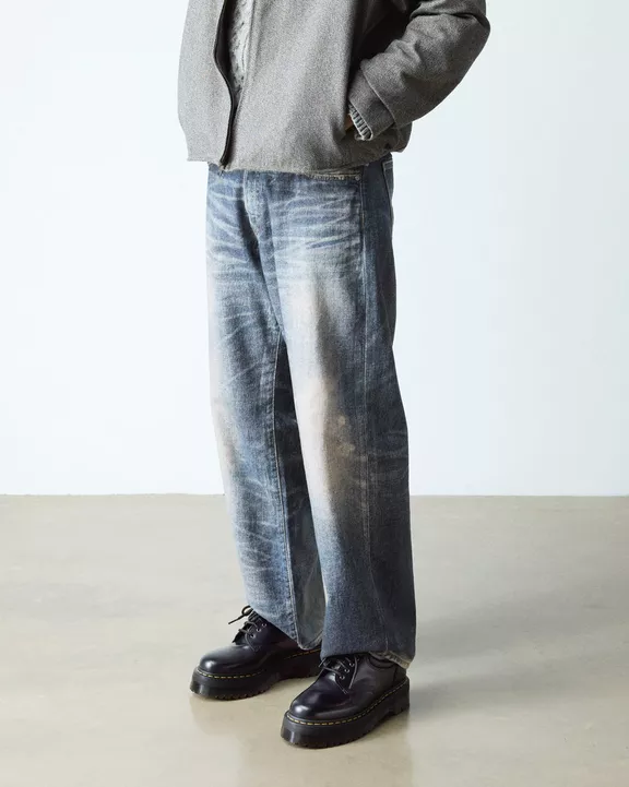 8053 Quad Smooth Leather Platform Shoes