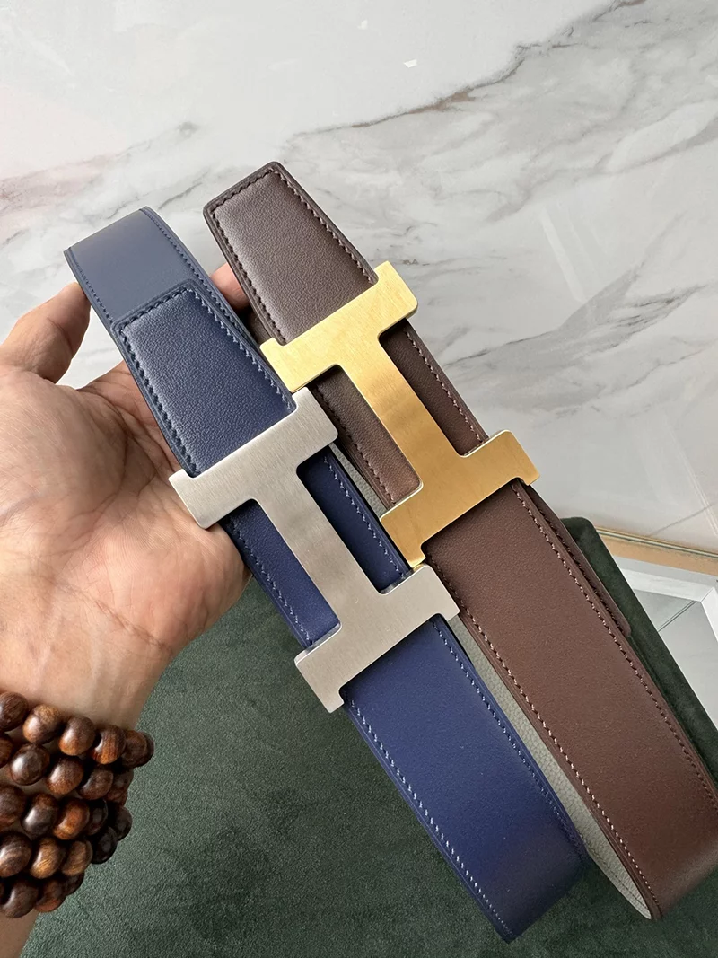 2Colors Wide1.5″ Calfskin Genuine Leather Reversible Belt PD-69000105
