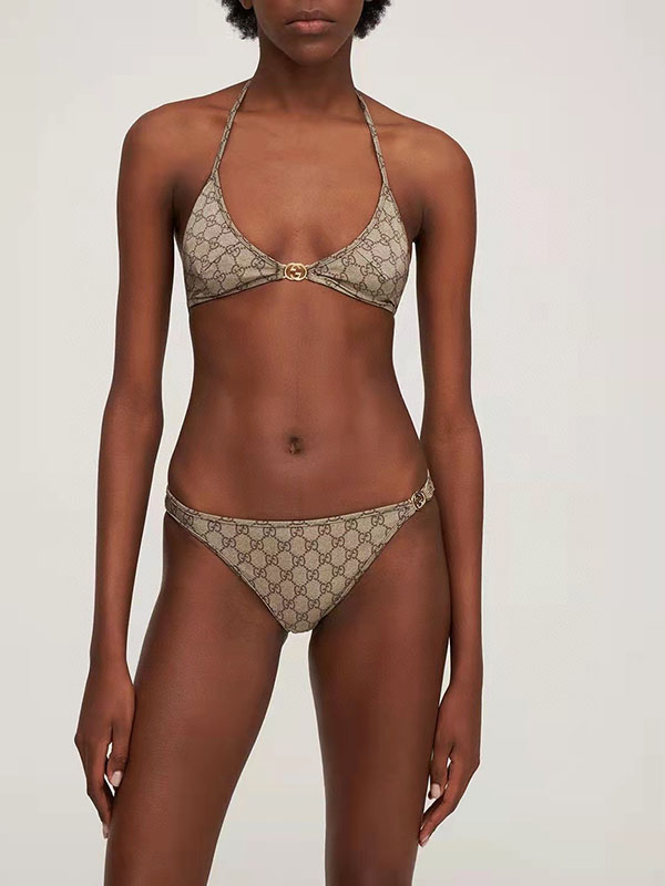 Sexy Bikini Smocked Swimsuits with Pads YY-925453