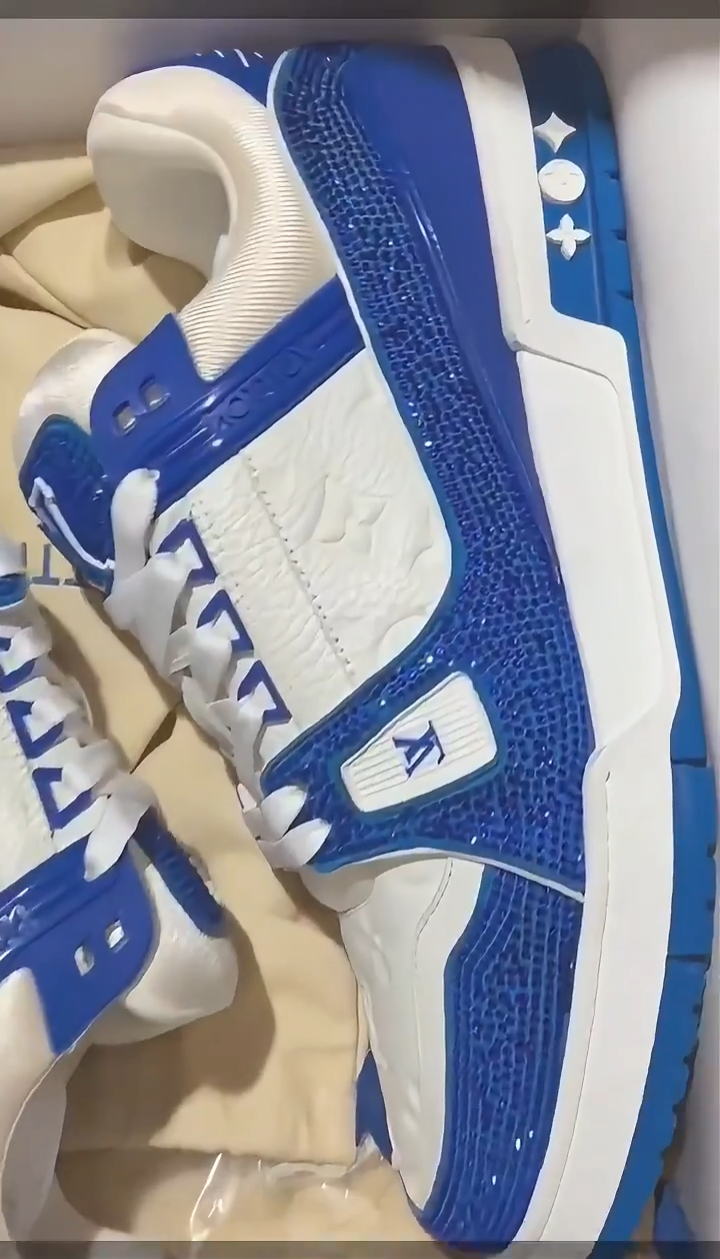 LV  Trainer Sneaker ‘Denim Monogram Blue Diamond’