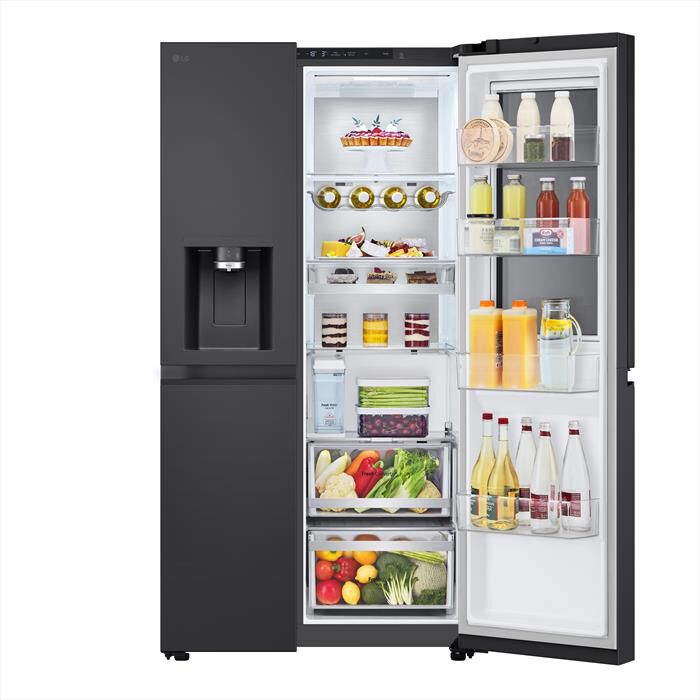 LG - Frigorifero side by side GSXE91EVAD Classe D 628L-Black