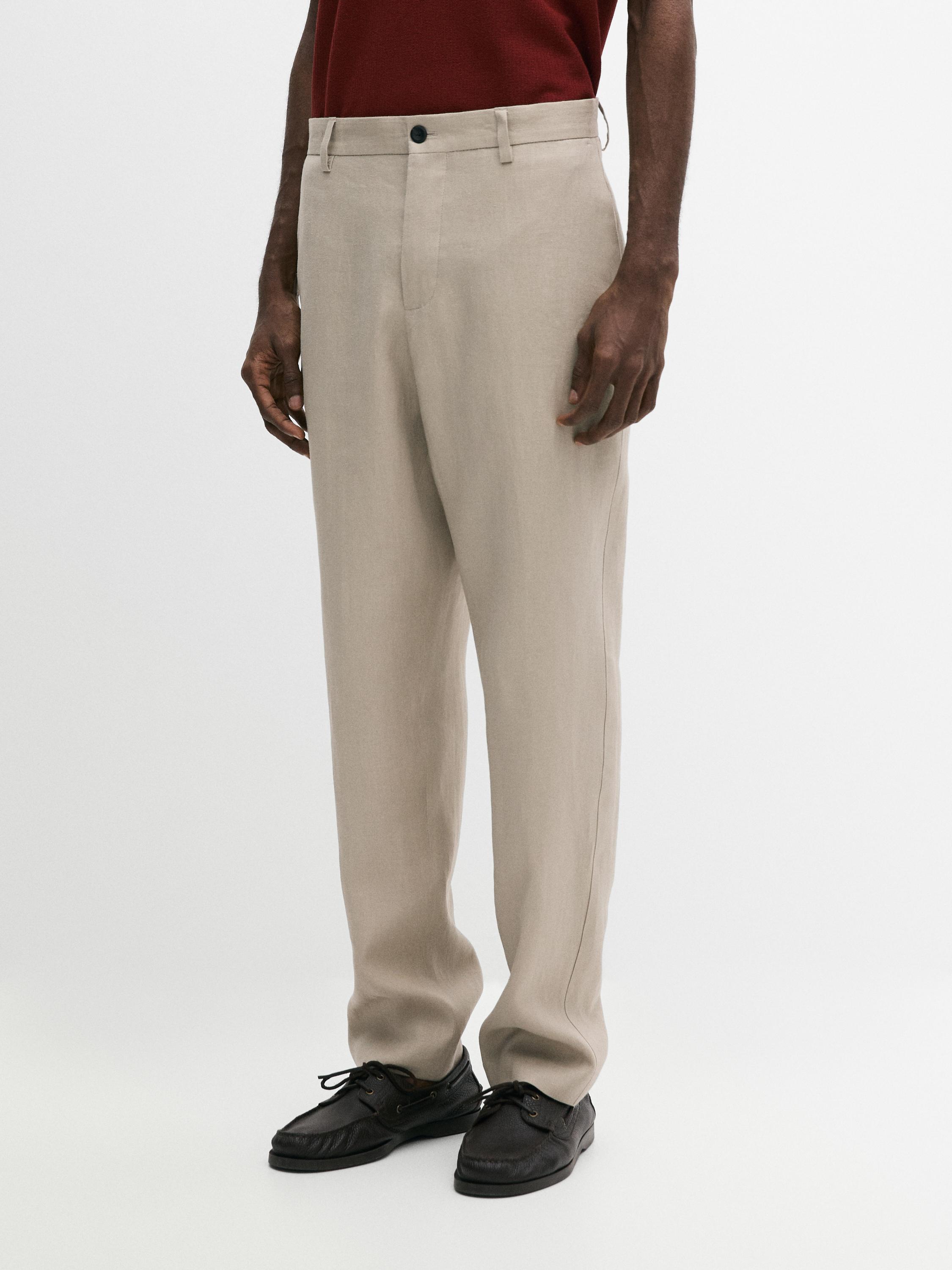 Pantalón traje lino
