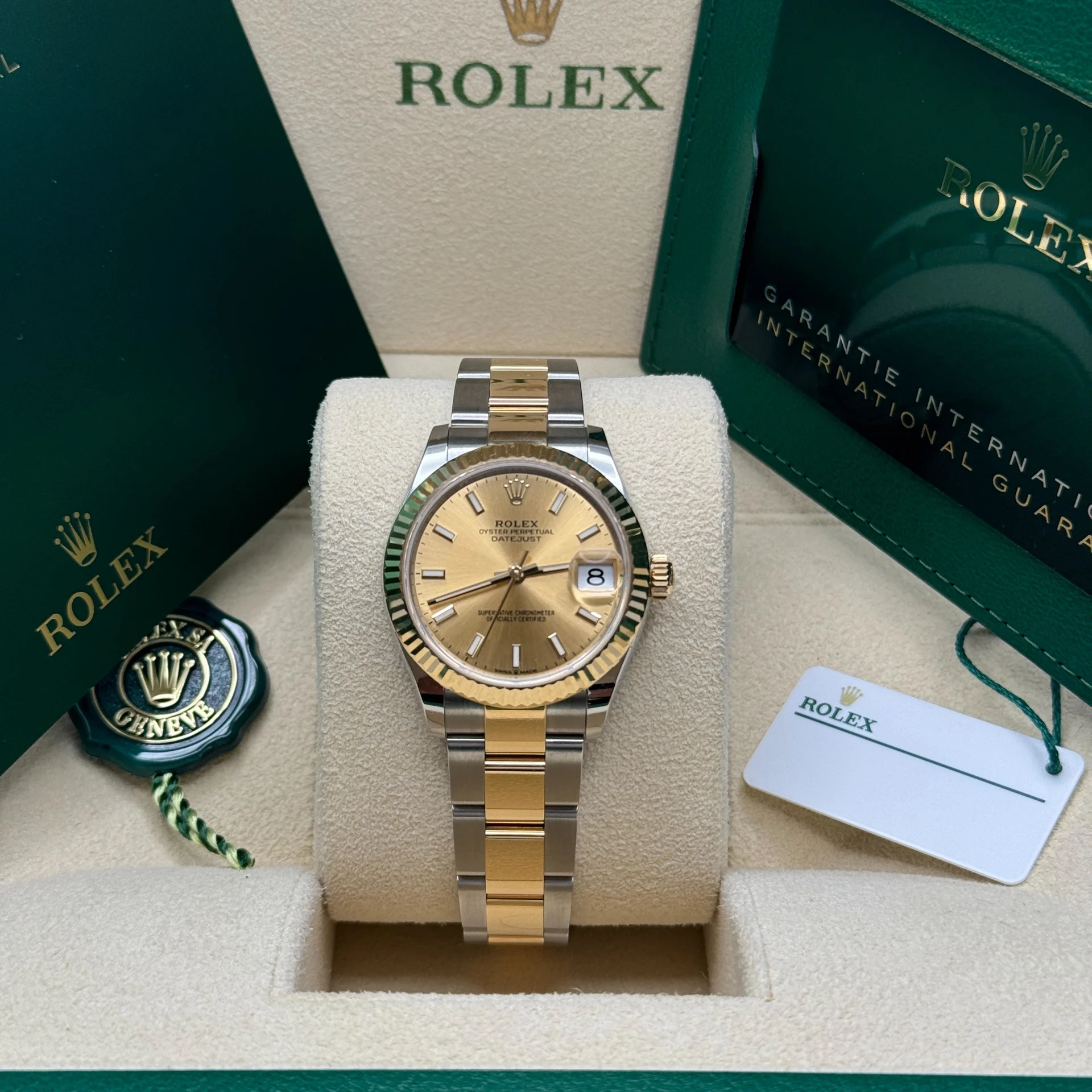 【Super Clone】RLX Datejust m278273-0013/0014 31mm Champagne Dial Stainless Steel and Yellow Gold Oyster Watch
