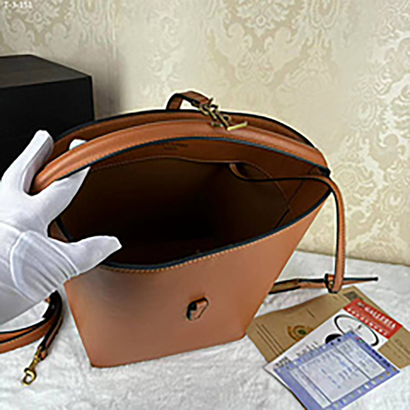 7.9″x9.8″ Adjustable Strap leather Bucket bag BB-921042