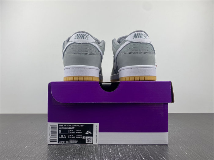 NK SB Dunk Low Pro ISO Orange Label Wolf Grey Gum DV5464-001