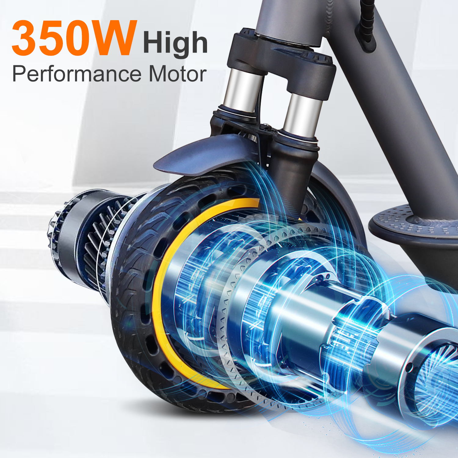 Volpam SPT7 Electric Scooter 350W Dual Suspension Turn Signals Foldable-US