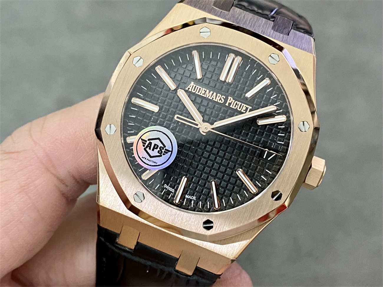 APS Factory Audemars Piguet 15510 Rose Gold Edition – Royal Oak 41mm Black Dial