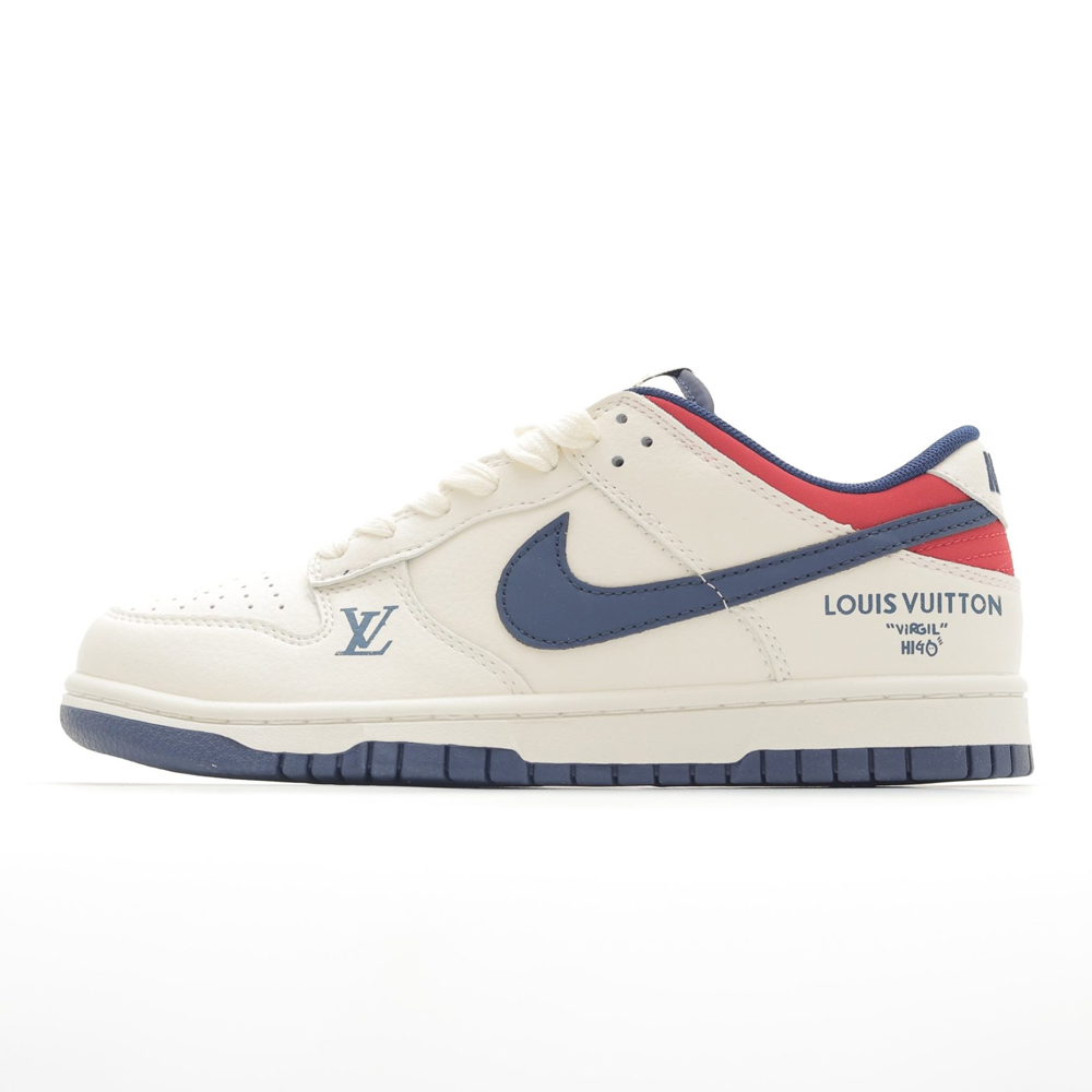 NK SB Dunk Low x Lois Vuton Mini Logo Blue Red NNL24112207