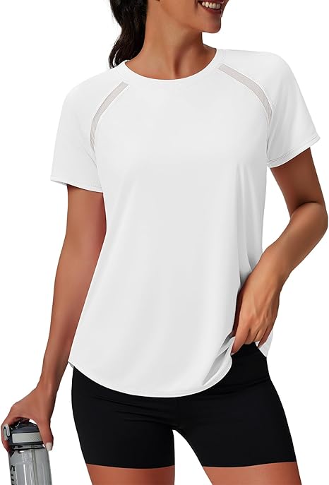 AERLEN Womens Workout Tops Short