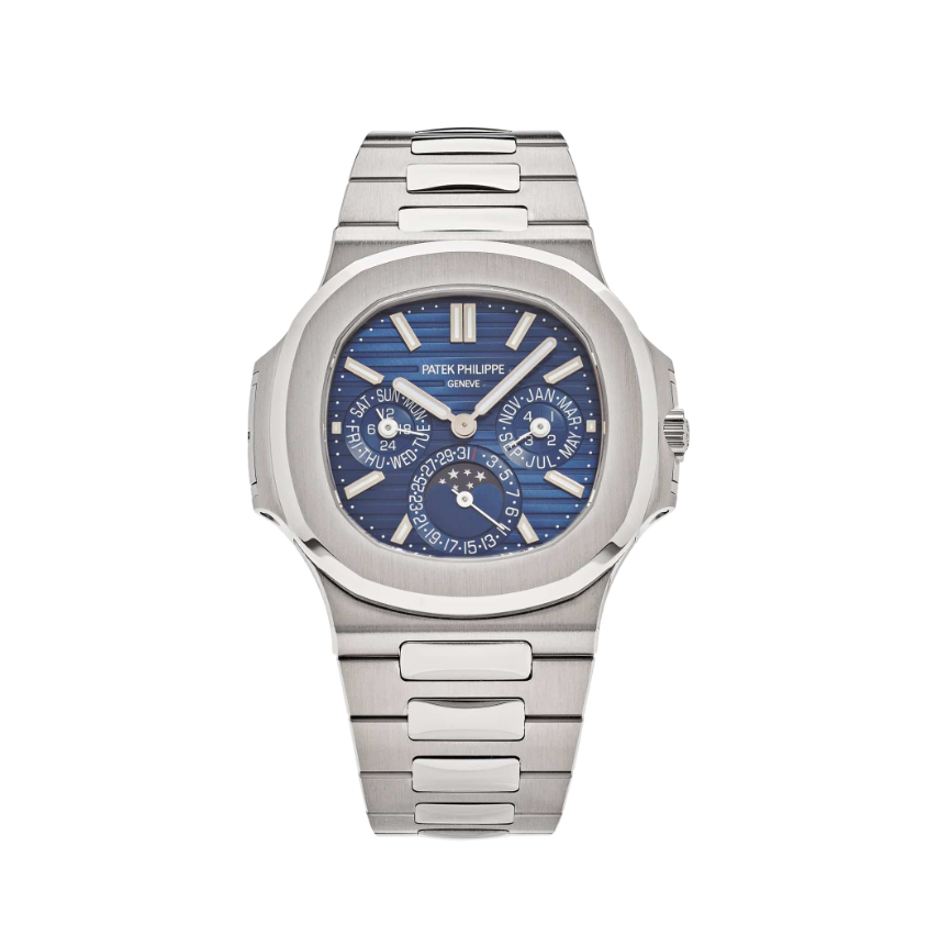 Patek Philippe Nautilus 5740/1G-001 Perpetual Calendar Moon Phases White Gold (2023)
