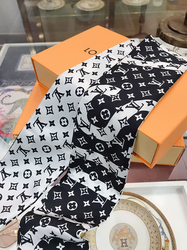 120x8cm Fashion Prints Handbag Ribbon Scarf Neck Bow WJ-987041