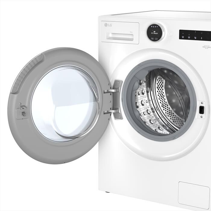 LG - Lavatrice AI DD F4X9009TWCE 9 Kg Classe A-Ivory White