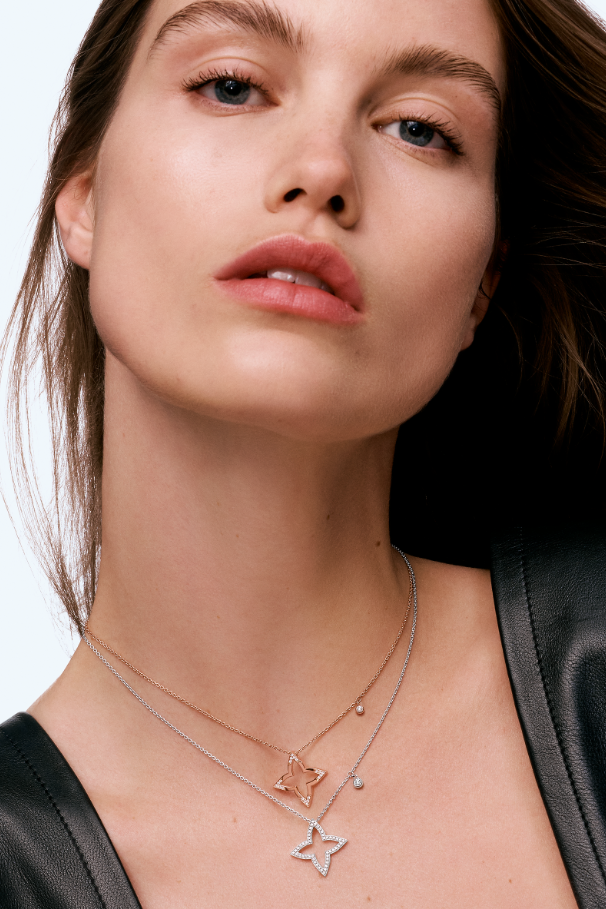 Louis Vuitton Q03083 Ombre Blossom Pendant, Pink Gold and Diamonds