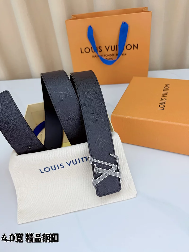 Wide1.6″ Silver Buckle Genuine Leathe Belt PD-6900093