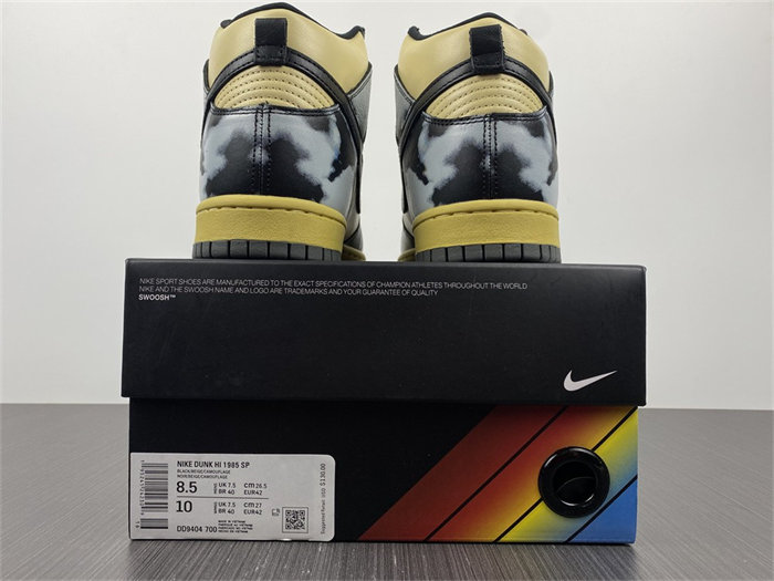 NK Dunk High 1985 Black Acid Wash DD9404-700