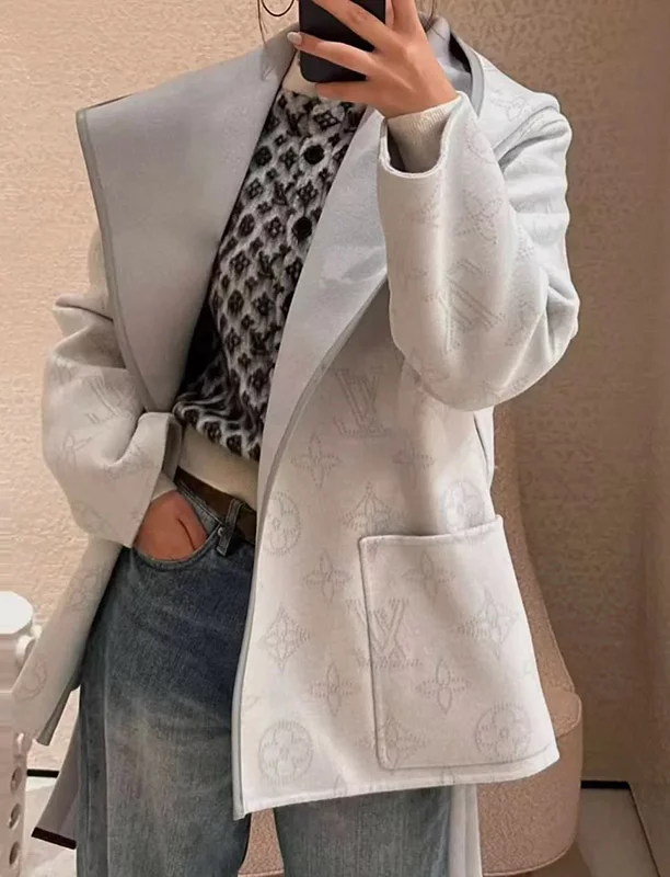 Full printed mohair cardigan MY-93257