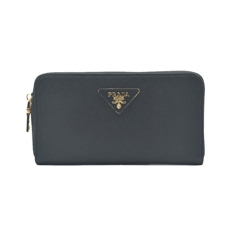 PRADA(プラダ) サフィアーノレザー 財布 ブラック