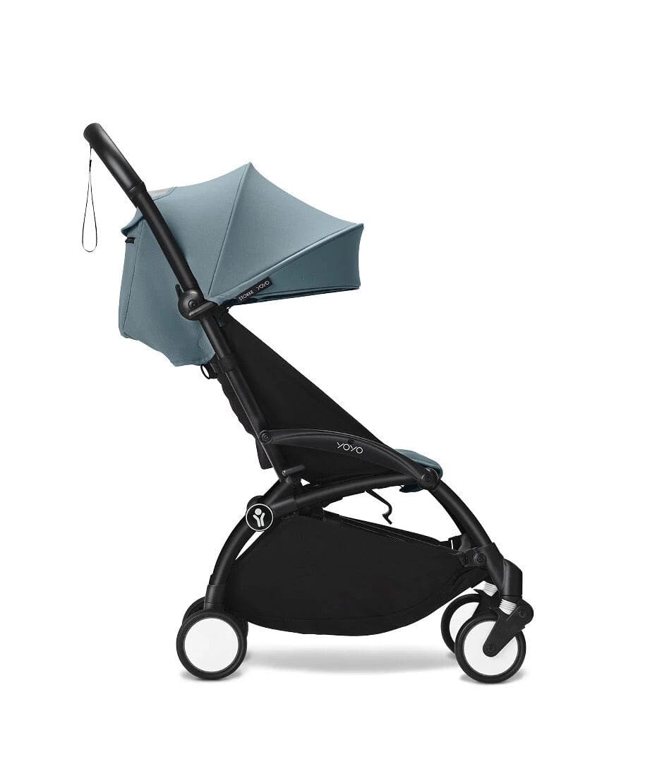 Stokke YOYO3 6+ Stroller + Clikk High Chair Bundle - Black / Stone / Cloud Grey