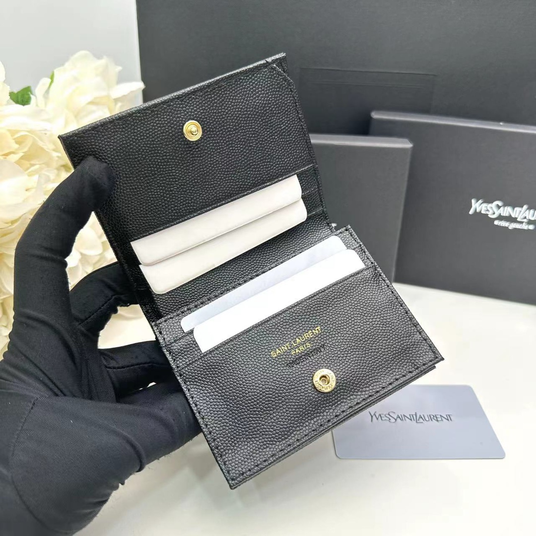 3.9″x3.5″ Leather Black Wallet QB-927109
