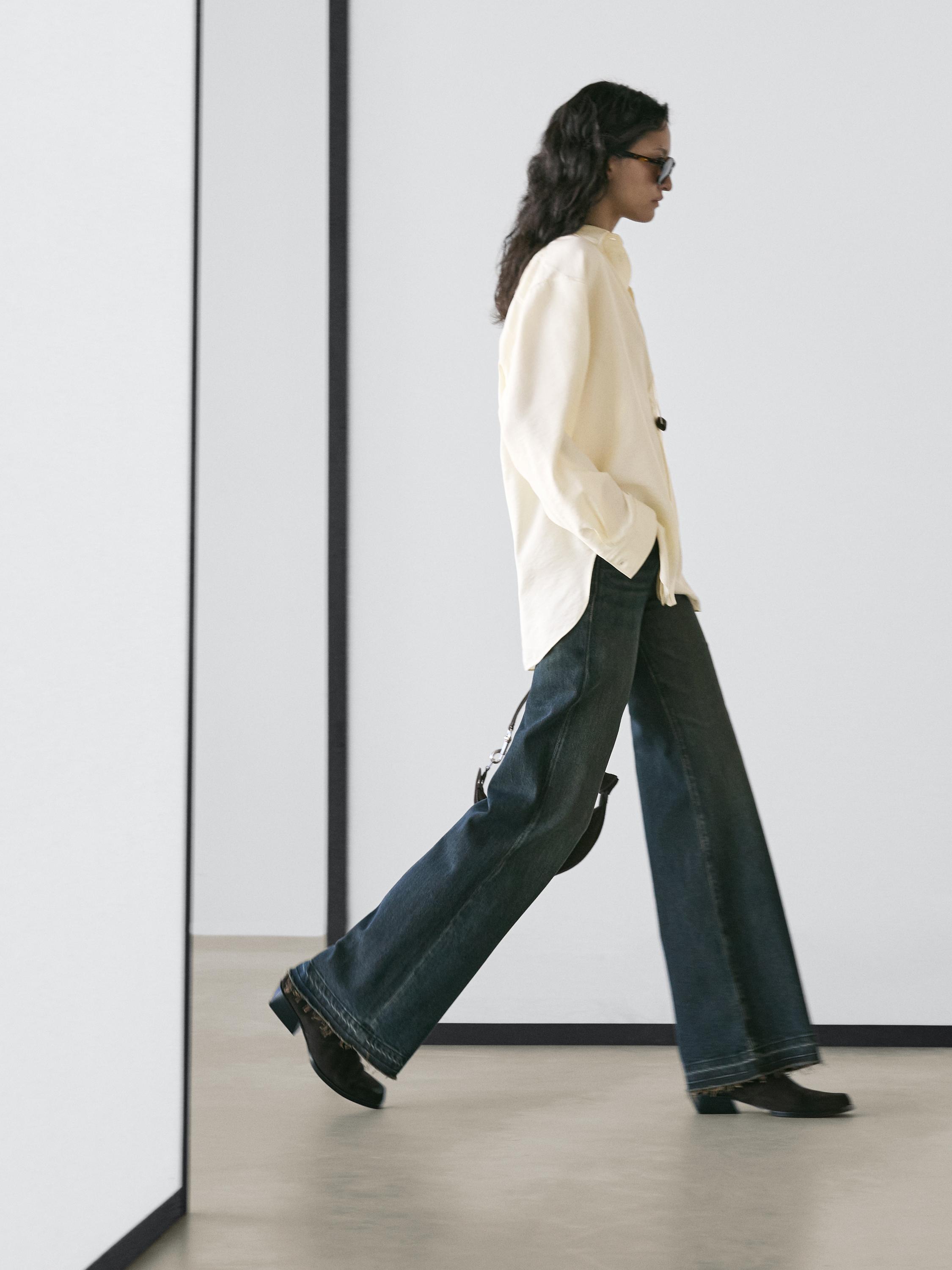 Camisa oversize manga larga