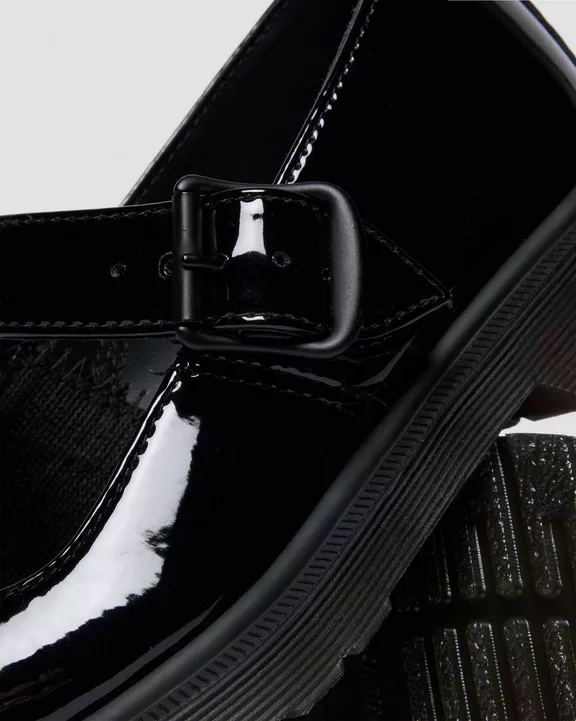 Mariel II Patent Leather Buckle Strap Shoes