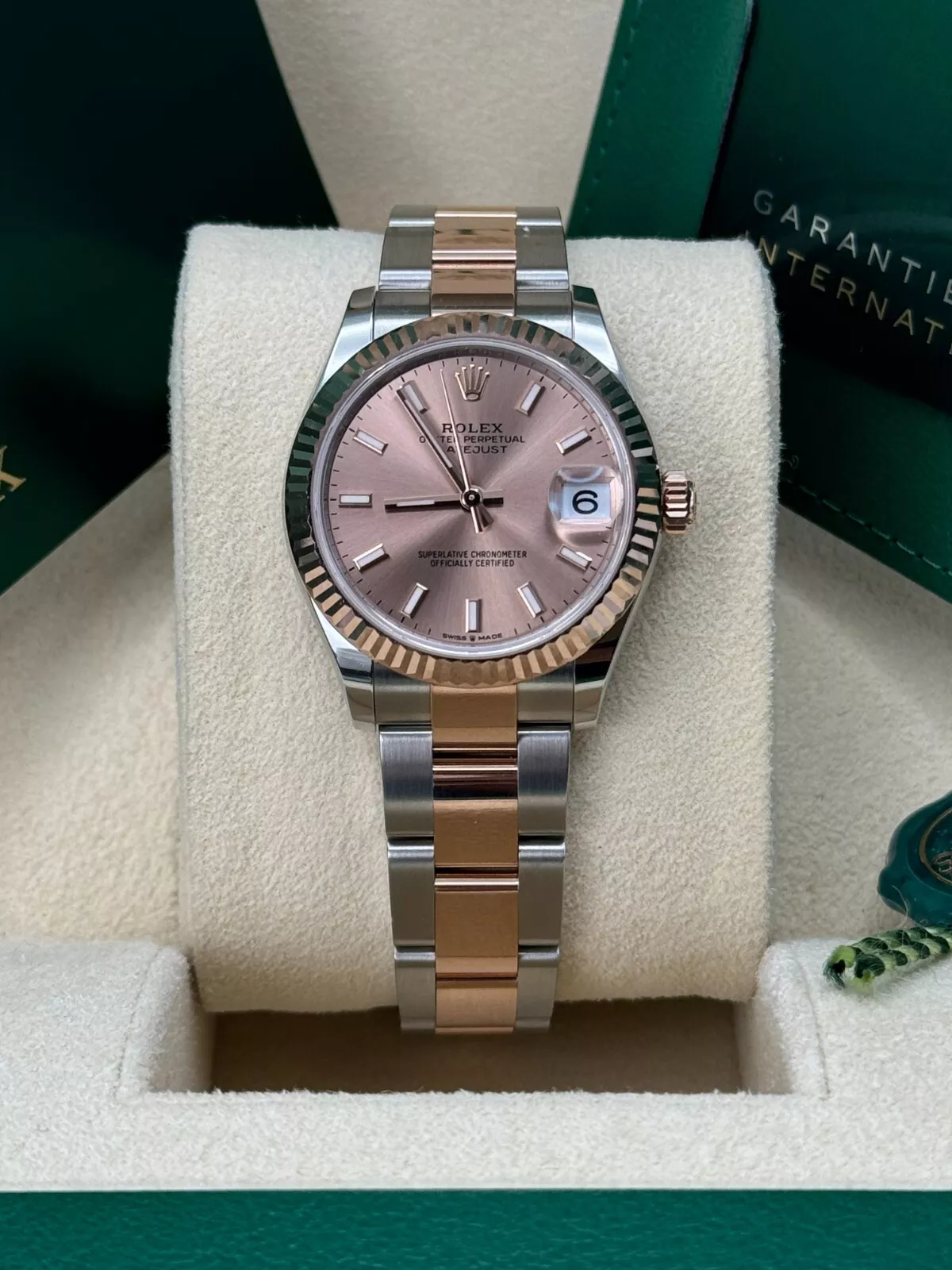 【Super Clone】RLX Datejust m278271-0009/0010 Rose 31mm Dial Oyster Bracelet Watch