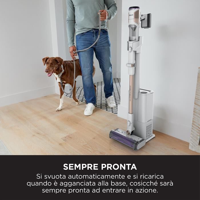 SHARK - Scopa elettrica DETECT CON AUTOSVUOMENTO IW3612EU-Bianco