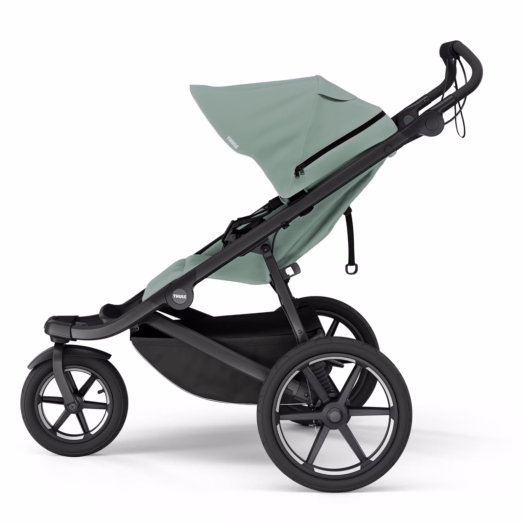 Thule Urban Glide 3 Single Jogging Stroller with Magnetic Buckle - Mist Green