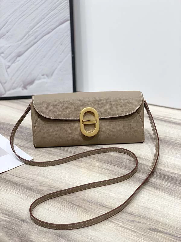 10 Colors Leather 9.4″x4.3″x1.4″ Gold buckle Long Wallet with strap BB-921918