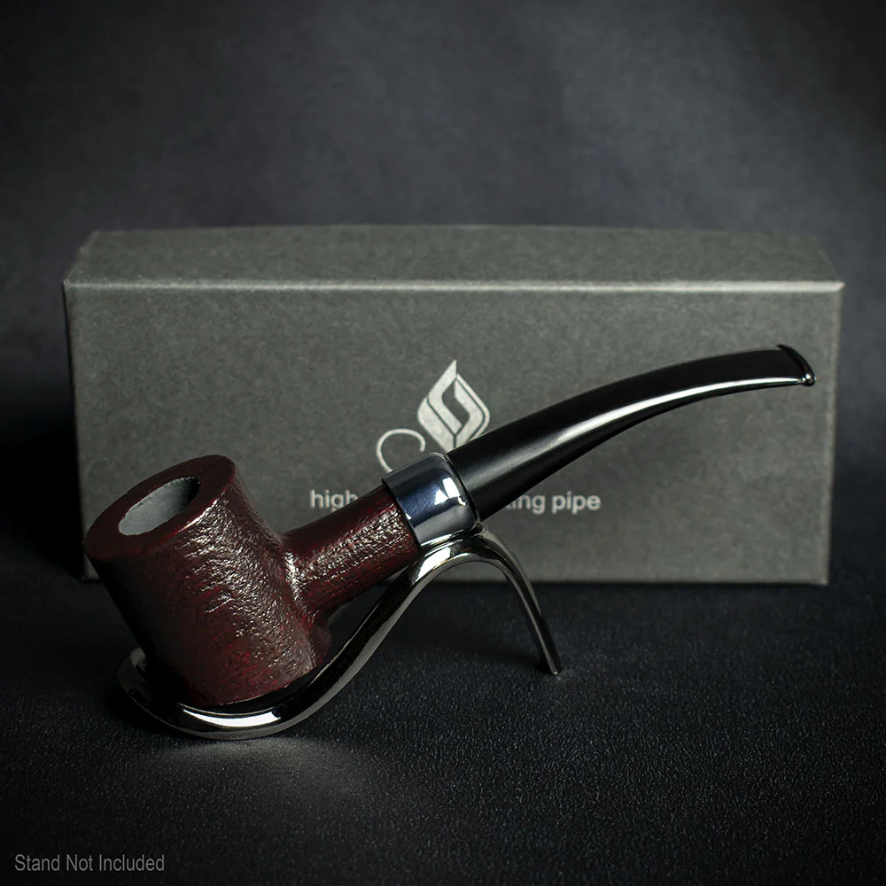 Smoke-King 9mm Rosewood Budget Pipe - Curved Rustic