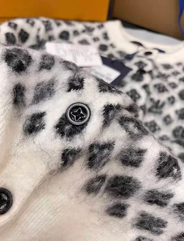 Full printed mohair cardigan MY-93257
