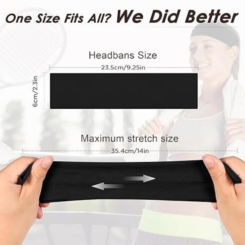 RUNBANDPRO 8 Pack Headbands for Women Non Slip
