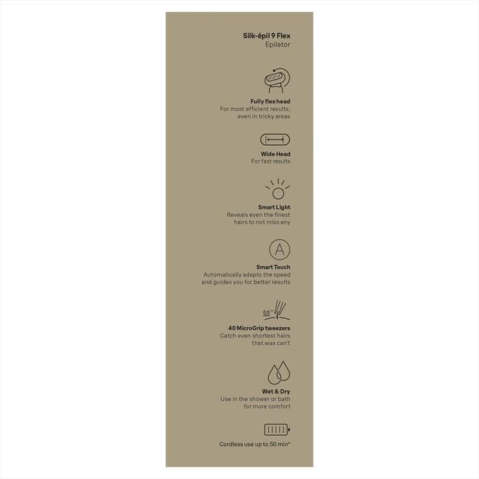 BRAUN - Epilatore SILK-ÉPIL 9 9-011-BIANCO/ORO