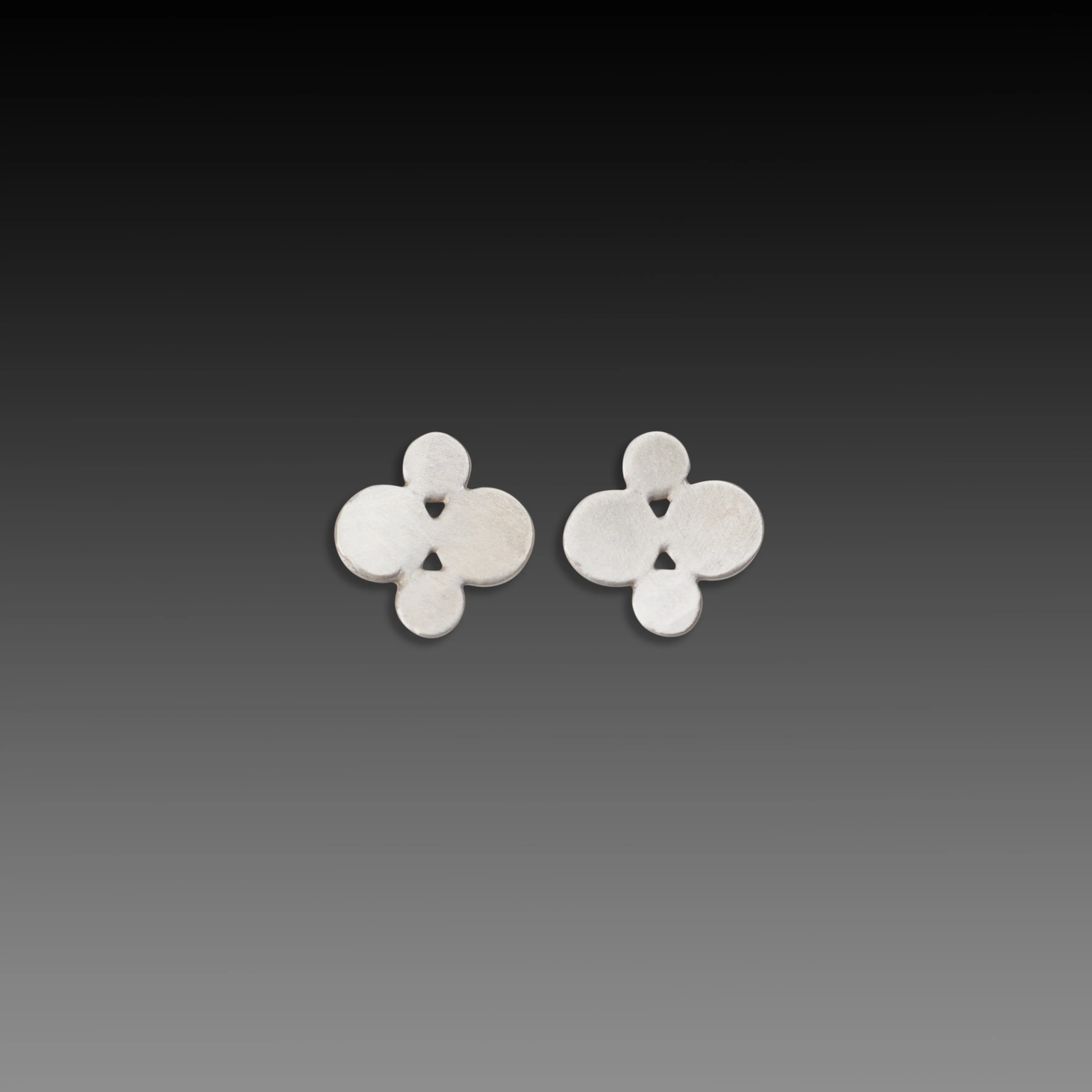 Large Multi Disk Stud Earrings