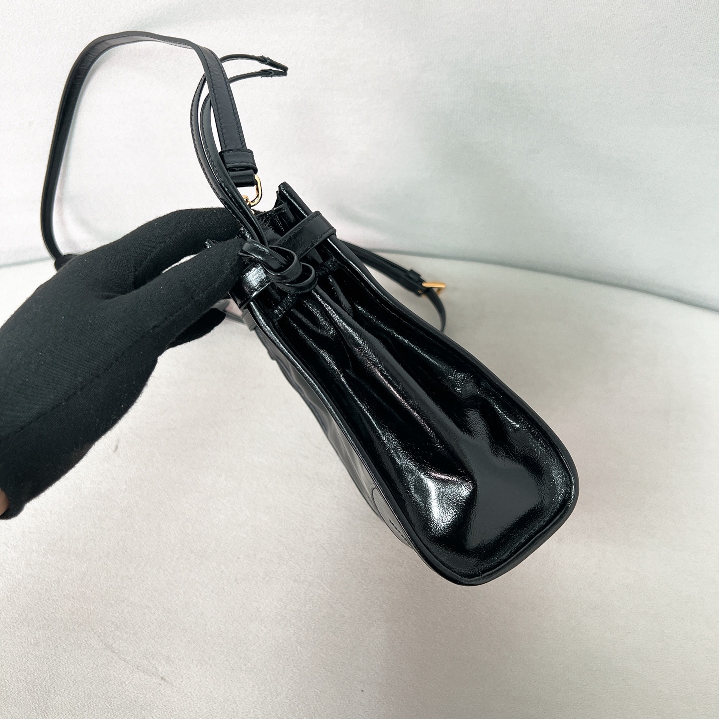 Prada Bonnie Leather Mini Shoulder Bag